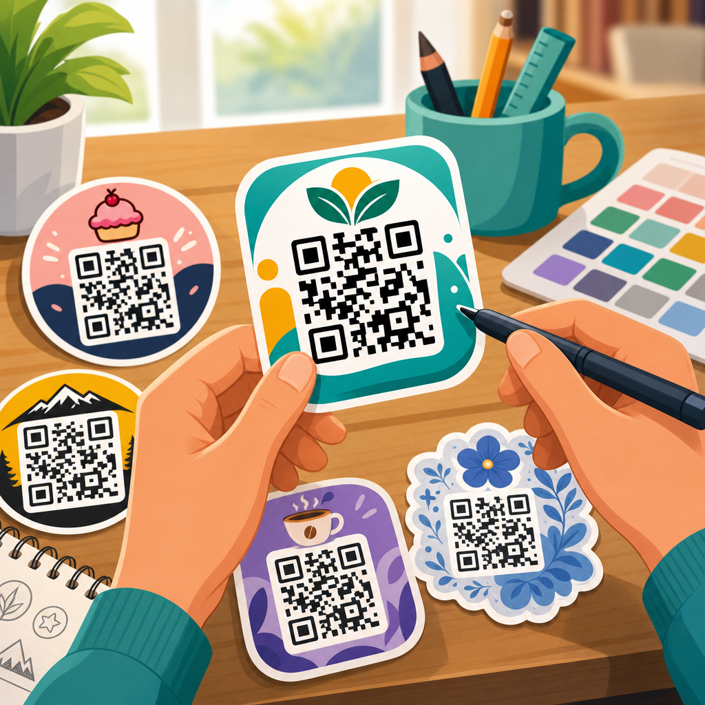 How to Add Branding to QR Code Stickers
