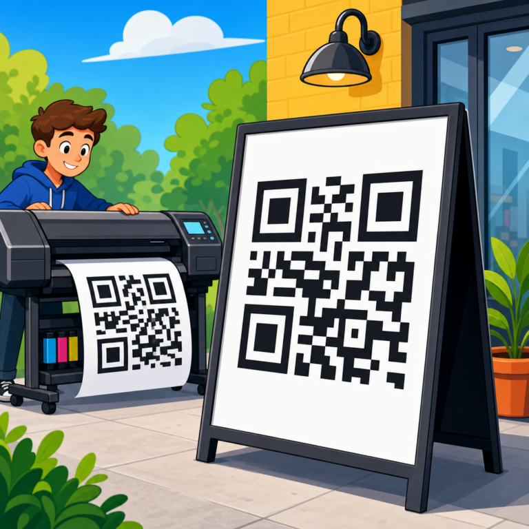 How to Print Large QR Codes for Signage
