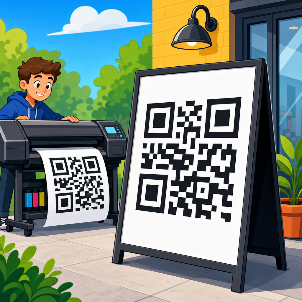 How to Print Large QR Codes for Signage