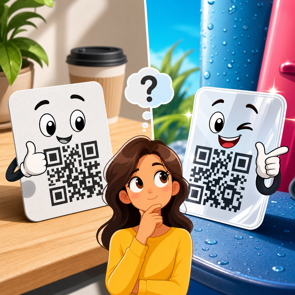 Matte vs Glossy QR Code Stickers: Which Is Better?