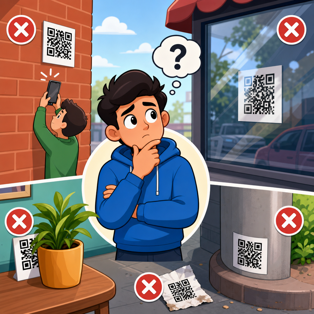 QR Code Placement Mistakes to Avoid