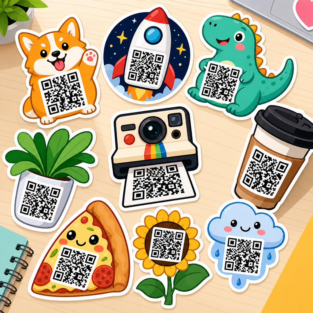 Best QR Code Sticker Design Examples