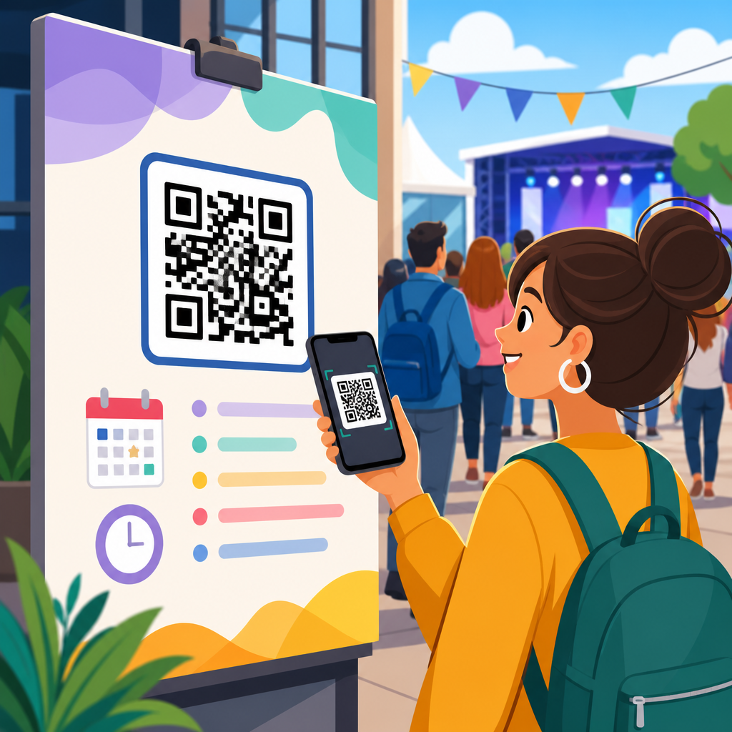 QR Codes for Event Schedules and Agendas