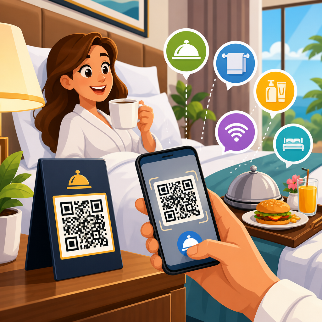 QR Codes for Room Service and Amenities