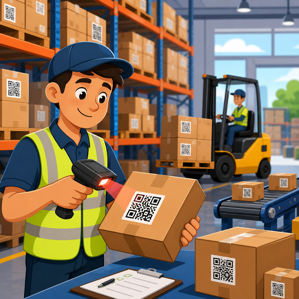 QR Codes for Warehouse Management Systems